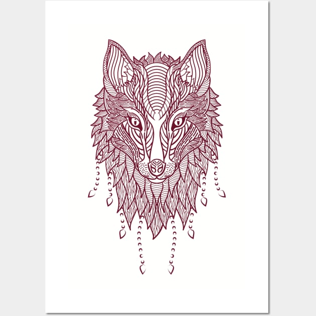 Wise Wolf Wall Art by TeeTrafik